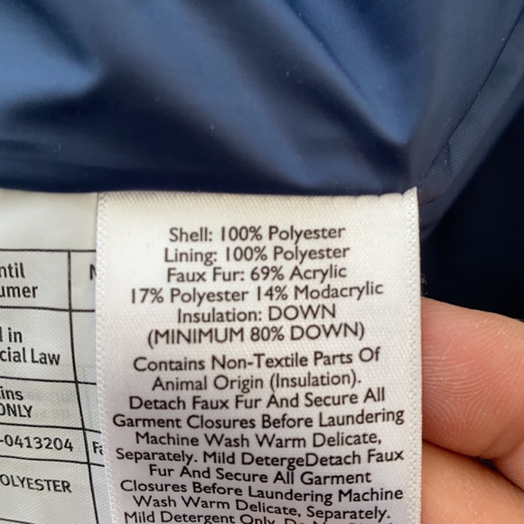 Blue Eddie Bauer Down Jacket - Picture 8 of 9